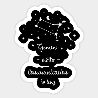 Key phrases of the zodiac signs: Gemini Sticker